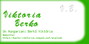 viktoria berko business card