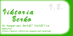 viktoria berko business card